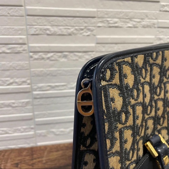 Diorissimo Navy Shoulder Vintage Bag. - Picture 10 of 16